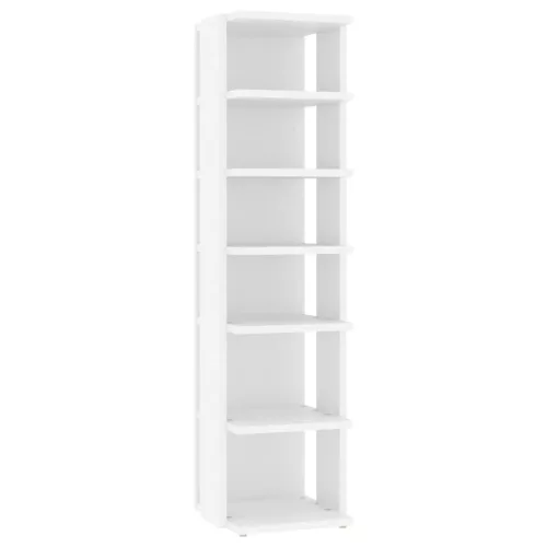  2 db fehér szerelt cipősszekrény 27,5x27x102 cm