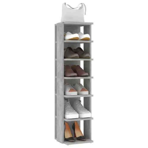  2 db betonszürke cipősszekrény 27,5 x 27 x 102 cm