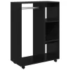  fekete szerelt fa ruhásszekrény 80 x 40 x 110 cm