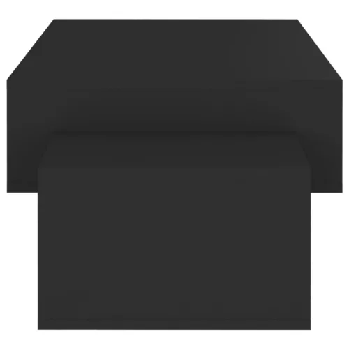  fekete szerelt fa dohányzóasztal 105 x 55 x 32 cm