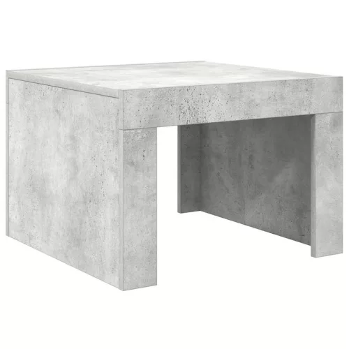  betonszürke szerelt fa dohányzóasztal 50 x 50 x 35 cm