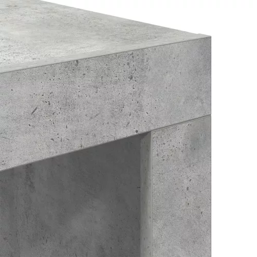  betonszürke szerelt fa dohányzóasztal 50 x 50 x 35 cm