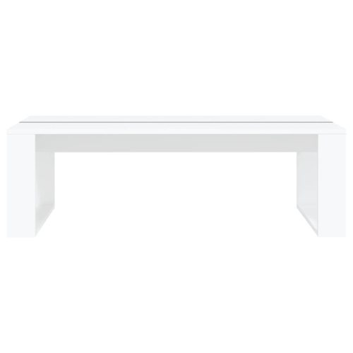  fehér fatermék dohányzóasztal 110 x 50 x 35 cm