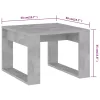  betonszürke szerelt fa kisasztal 50 x 50 x 35 cm