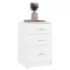  fehér szerelt fa éjjeliszekrény 40 x 40 x 63 cm