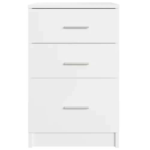  fehér szerelt fa éjjeliszekrény 40 x 40 x 63 cm