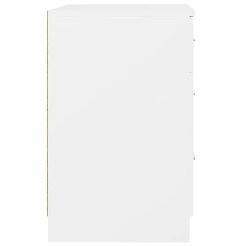  fehér szerelt fa éjjeliszekrény 40 x 40 x 63 cm