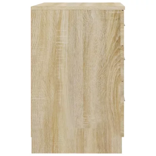  sonoma-tölgyszínű szerelt fa éjjeliszekrény 40 x 40 x 63 cm