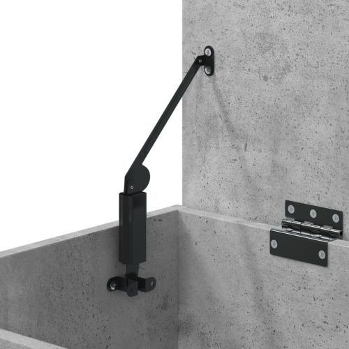  betonszürke szerelt fa cipőtároló pad 60 x 30 x 45 cm