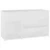  fehér szerelt fa cipőtároló pad 80 x 30 x 45 cm