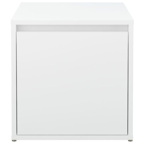  fehér szerelt fa tárolódoboz 40,5 x 40 x 40 cm