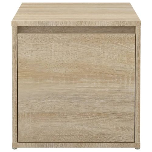  sonoma tölgy szerelt fa tárolódoboz 40,5 x 40 x 40 cm