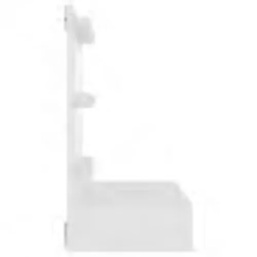  fehér tükrös szekrény LED-ekkel 60 x 31,5 x 62 cm