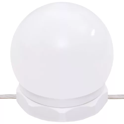  fehér tükrös szekrény LED-ekkel 90x31,5x62 cm