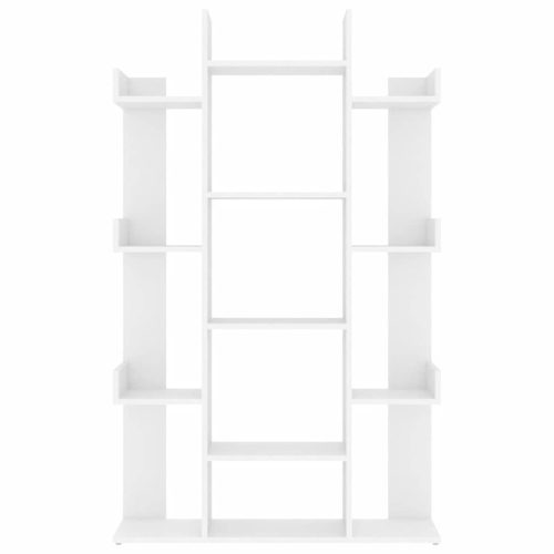  fehér szerelt fa könyvszekrény 86 x 25,5 x 140 cm