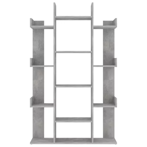  betonszürke szerelt fa könyvszekrény 86 x 25,5 x 140 cm