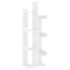  fehér szerelt fa könyvszekrény 48 x 25,5 x 140 cm
