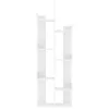 fehér szerelt fa könyvszekrény 48 x 25,5 x 140 cm