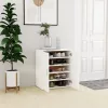 vidaX fehér szerelt fa cipősszekrény 60 x 35 x 70 cm