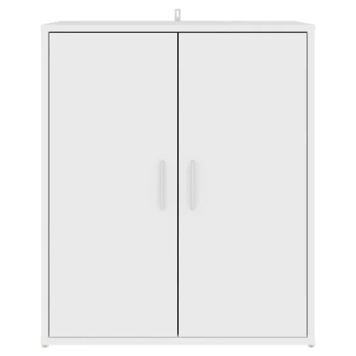 vidaX fehér szerelt fa cipősszekrény 60 x 35 x 70 cm