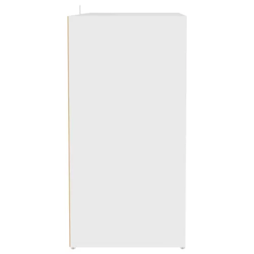 vidaX fehér szerelt fa cipősszekrény 60 x 35 x 70 cm