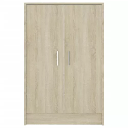  sonoma tölgy színű szerelt fa cipősszekrény 60 x 35 x 92 cm