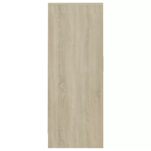  sonoma tölgy színű szerelt fa cipősszekrény 60 x 35 x 92 cm