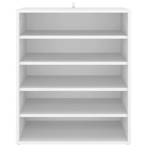 vidaX fehér szerelt fa cipősszekrény 60 x 35 x 70 cm