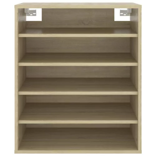  sonoma tölgy színű szerelt fa cipősszekrény 60 x 35 x 70 cm