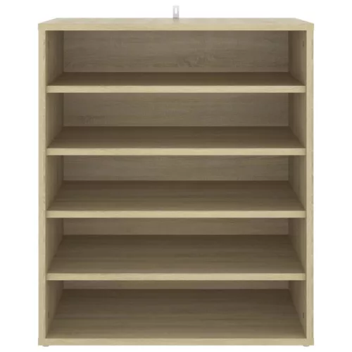  sonoma tölgy színű szerelt fa cipősszekrény 60 x 35 x 70 cm