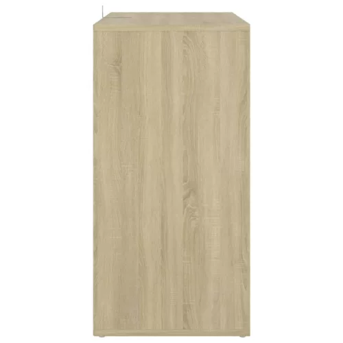  sonoma tölgy színű szerelt fa cipősszekrény 60 x 35 x 70 cm