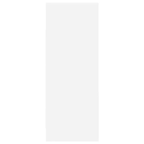  fehér szerelt fa cipősszekrény 60 x 35 x 92 cm