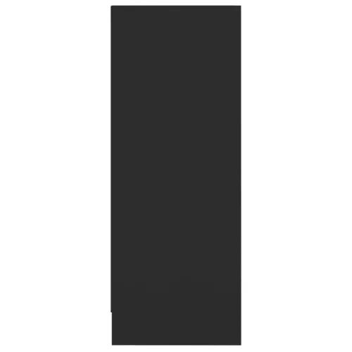  fekete szerelt fa cipősszekrény 60 x 35 x 92 cm