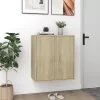  2 db sonoma-tölgyszínű forgácslap cipősszekrény 32 x 35 x 70 cm