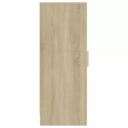  sonoma tölgy színű szerelt fa cipősszekrény 32 x 35 x 92 cm