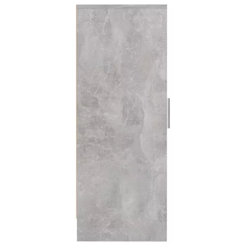  betonszürke szerelt fa cipősszekrény 32 x 35 x 92 cm