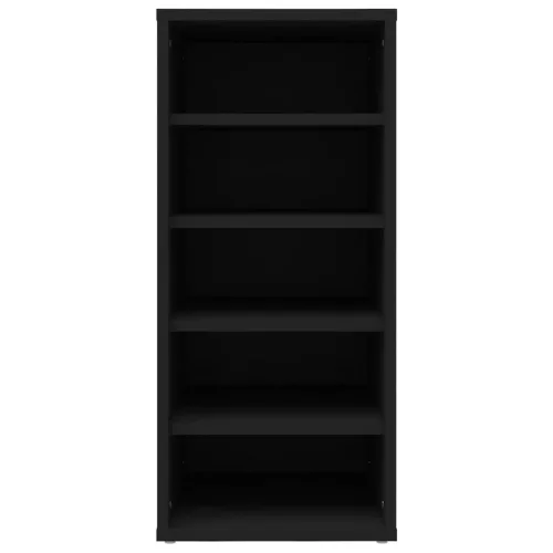  2 db fekete szerelt fa cipősszekrény 31,5 x 35 x 70 cm