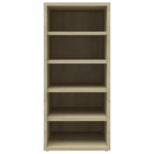  2 db sonoma tölgy színű szerelt fa cipősszekrény 31,5x35x70 cm