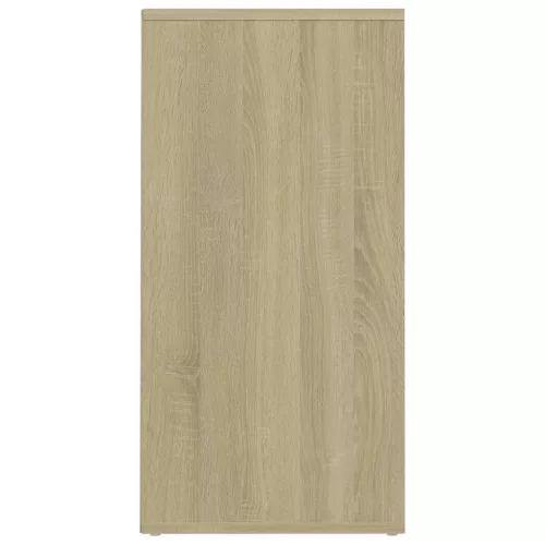  2 db sonoma tölgy színű szerelt fa cipősszekrény 31,5x35x70 cm