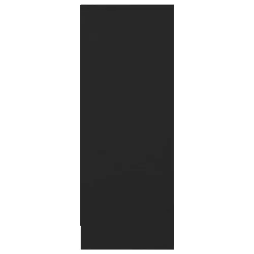  fekete szerelt fa cipősszekrény 31,5 x 35 x 90 cm