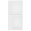  fehér szerelt fa sarokszekrény 33 x 33 x 67 cm