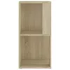  sonoma tölgy színű szerelt fa sarokszekrény 33 x 33 x 67 cm