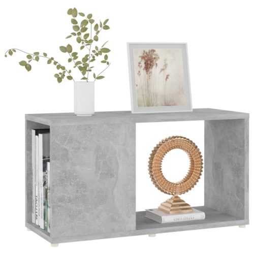  betonszürke szerelt fa TV-szekrény 60 x 24 x 32 cm