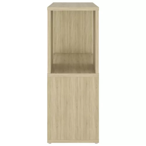  sonoma-tölgyszínű szerelt fa könyvszekrény 60 x 24 x 63 cm