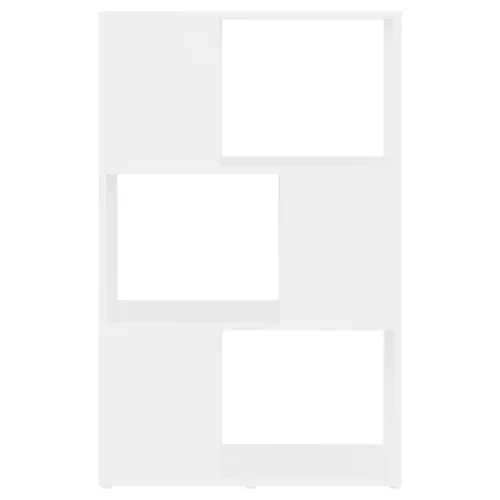  fehér szerelt fa térelválasztó könyvszekrény 60 x 24 x 94 cm