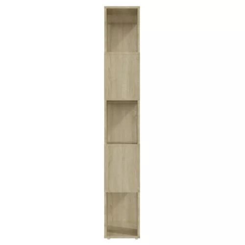  sonoma-tölgyszínű térelválasztó könyvszekrény 60 x 24 x 155 cm