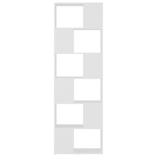  fehér térelválasztó könyvszekrény 60 x 24 x 186 cm