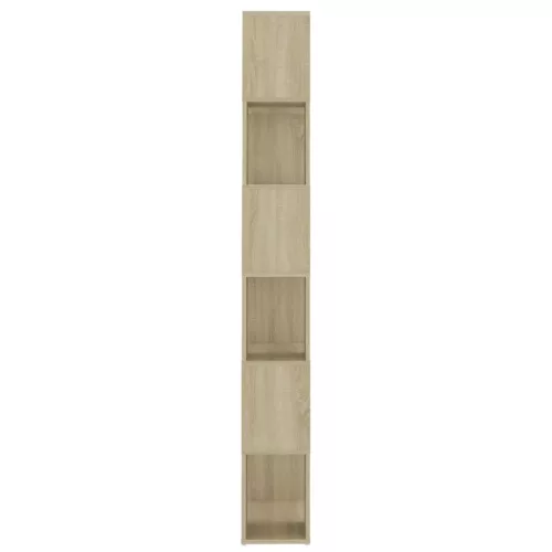 sonoma-tölgyszínű térelválasztó könyvszekrény 60 x 24 x 186 cm