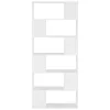  fehér szerelt fa térelválasztó könyvszekrény 80 x 24 x 186 cm