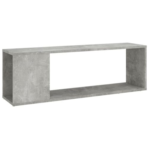  betonszürke szerelt fa TV-szekrény 100 x 24 x 32 cm